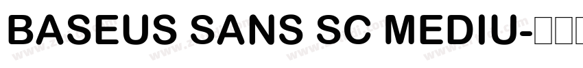 Baseus Sans SC Mediu字体转换